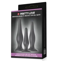 Pretty Love Lot de 3 plugs Silicone Débutant